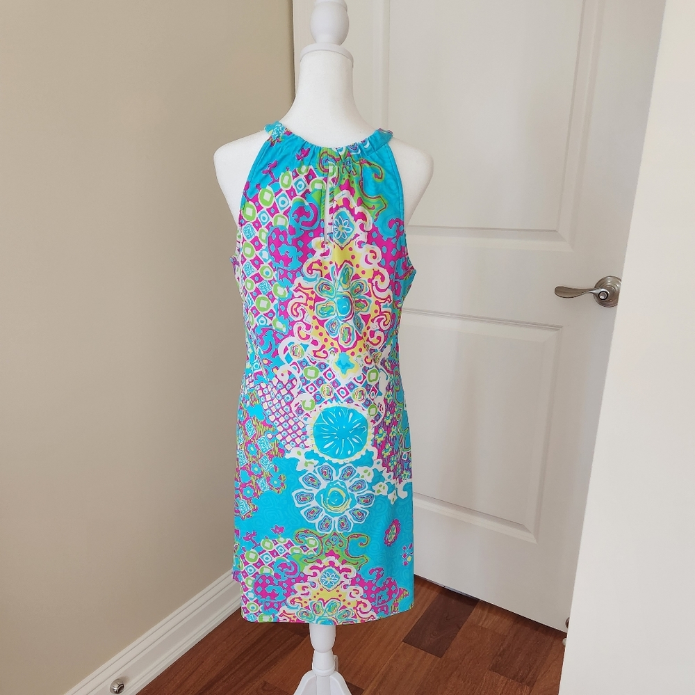 Jude Connally Keyhole Halter Dress